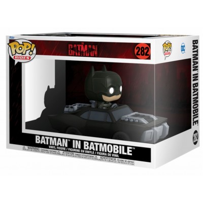 Фигура Funko Pop! Rides Super Deluxe: The Batman - Batman in Batmobile #282 
